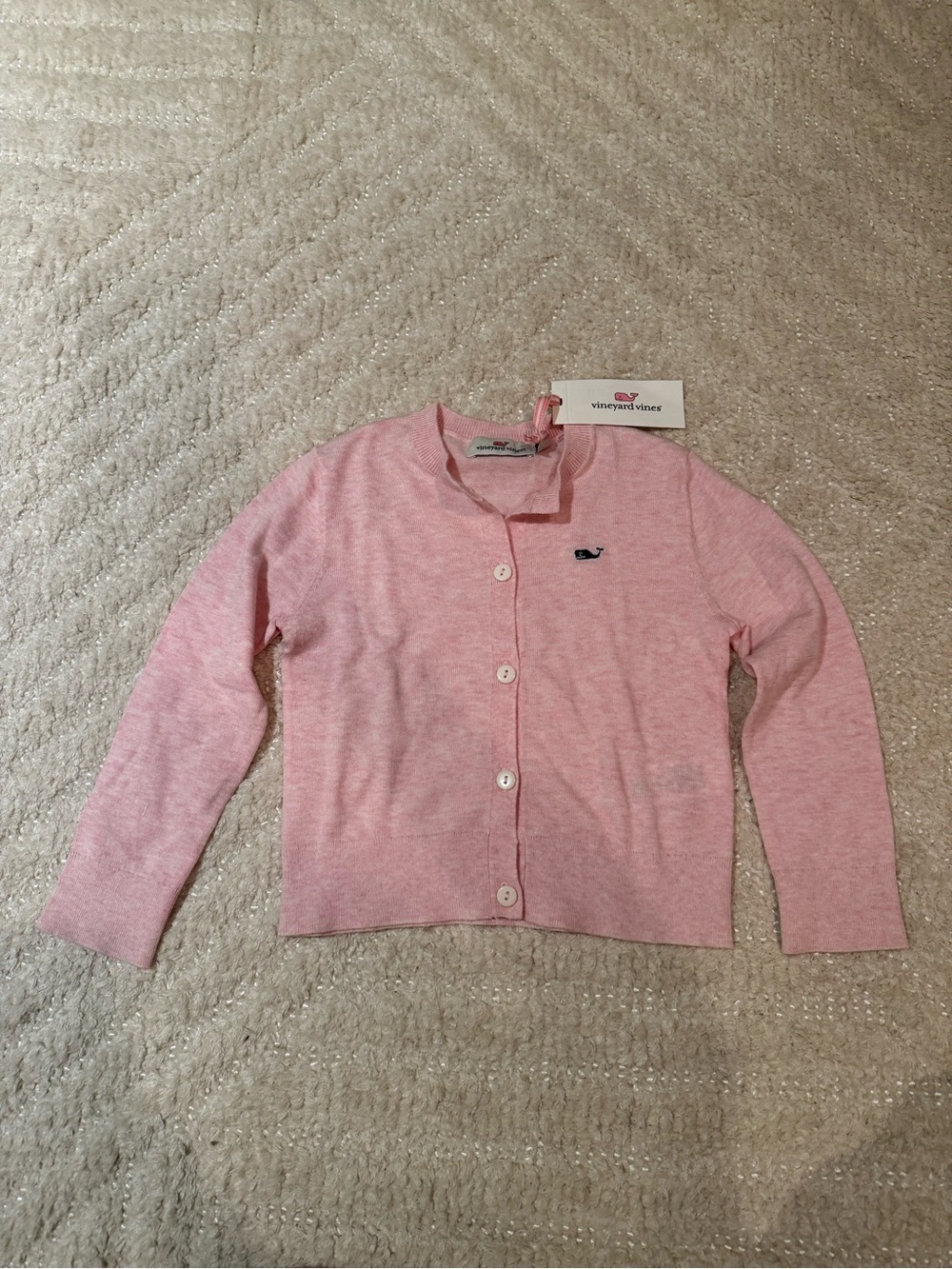 Vineyard Vines Soft Pink Knit Cardigan 4T